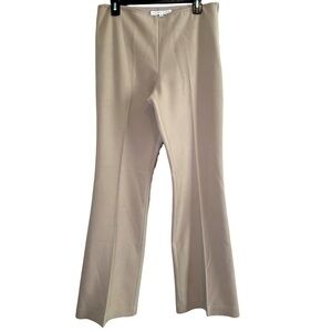 ALICE + OLIVIA Tan Tailored Wide Leg Trouser Pants Womens Sz 8 Long Inseam 33”